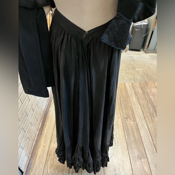 Antique 1800s Victorian Period Era Original Mourning Outfit Skirt Blouse Shawl + - Picture 16 of 16